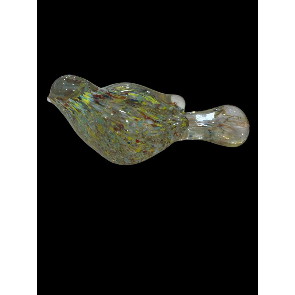 Beautiful Multi Colored Wales Art Glass Bird Figurine/Paperweight