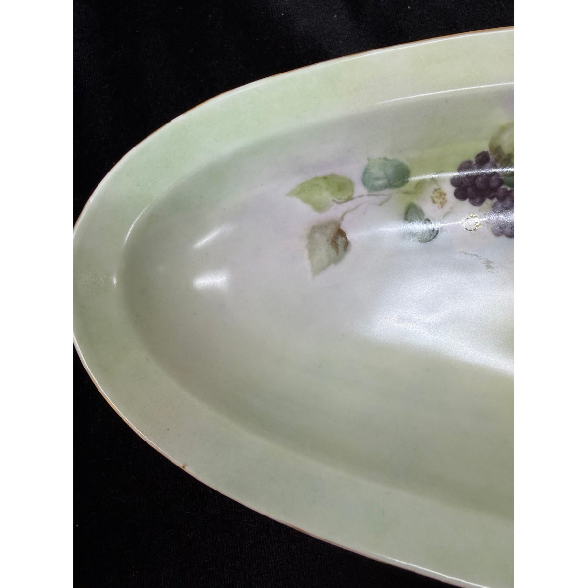 Antique O&EG Royal Austria Salted Almond Nut Set Hand Painted Grapes 7 Pc – additional view 6