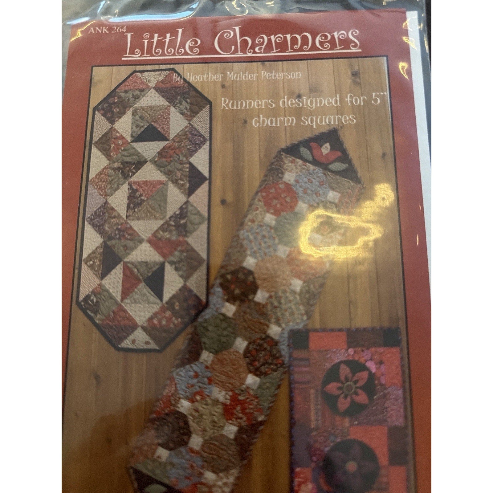 Anka’s Treasures Little Charmers COMPLETE Set 6 Quilt Patterns Charm Squares