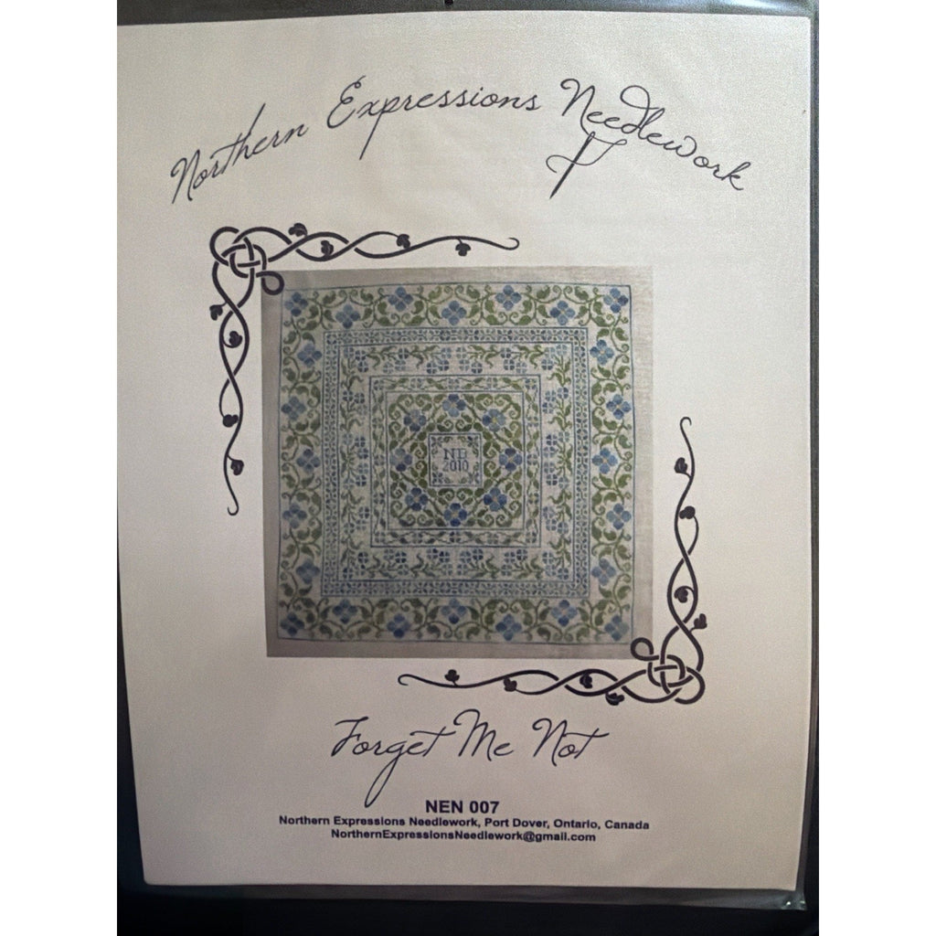 Northern Expressions Forget Me Not Cross Stitch Pattern NEN007 Chart