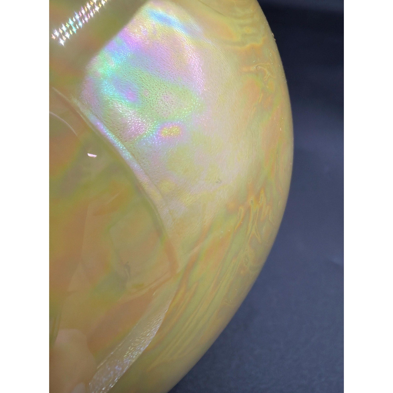 Vintage Art Pottery Ewer – Iridescent Bird Form Vase with 22K Gold Handle (USA)