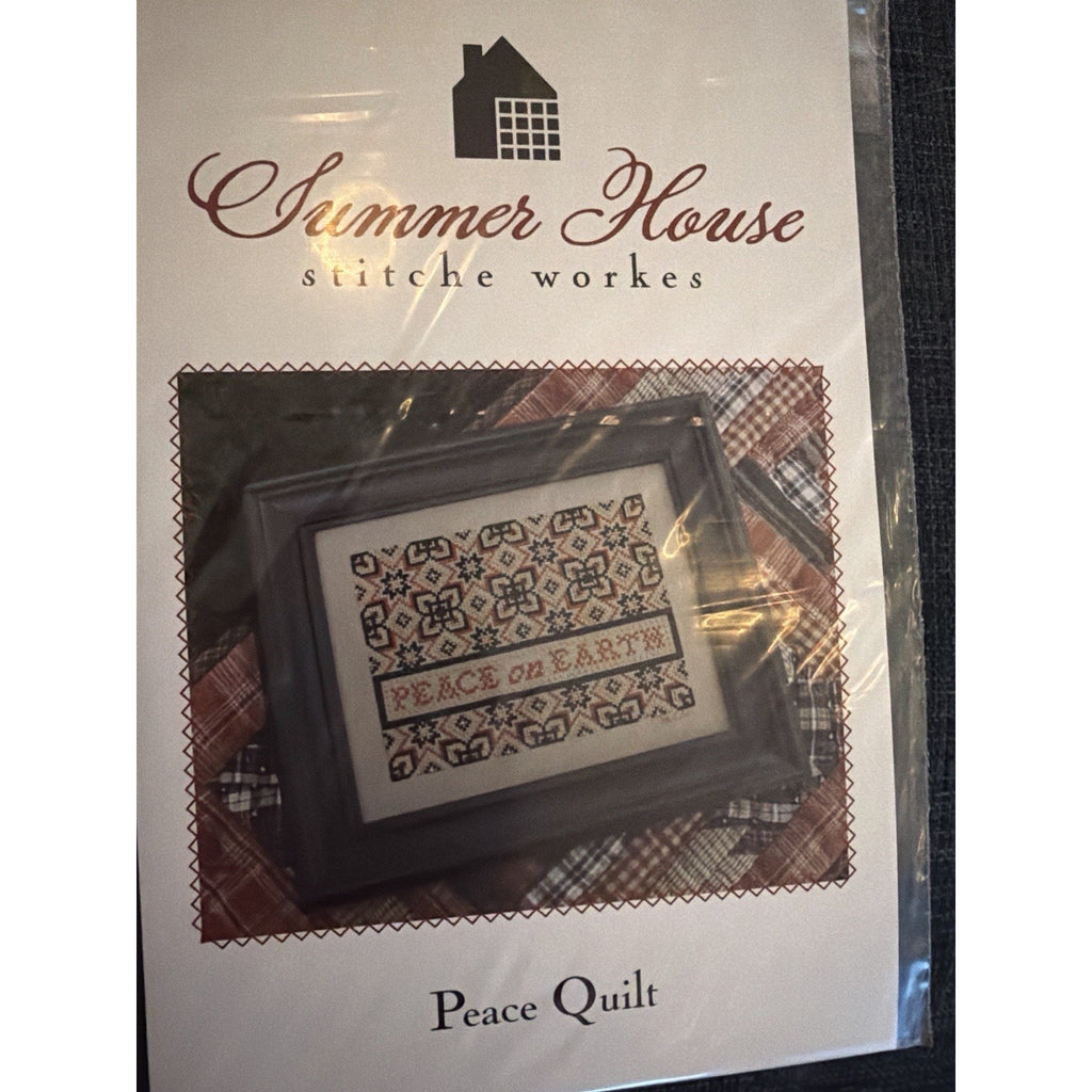 Summer House Peace Quilt Cross Stitch Pattern Christmas NOS