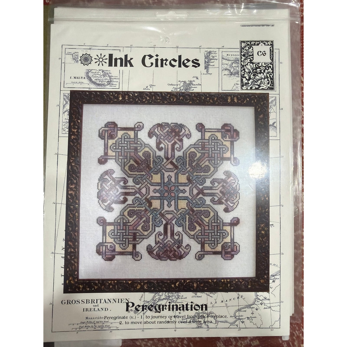 Ink Circles Peregrination Criss Stitch Pattern Never Opened