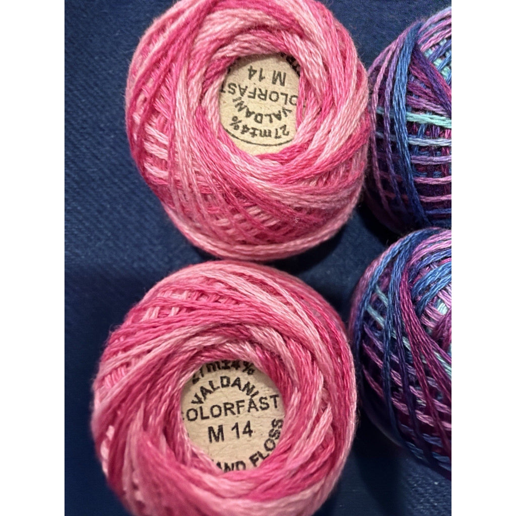 Valdani Pearl Cotton Coral Reef Conservatory 8 Ball Thread Collection