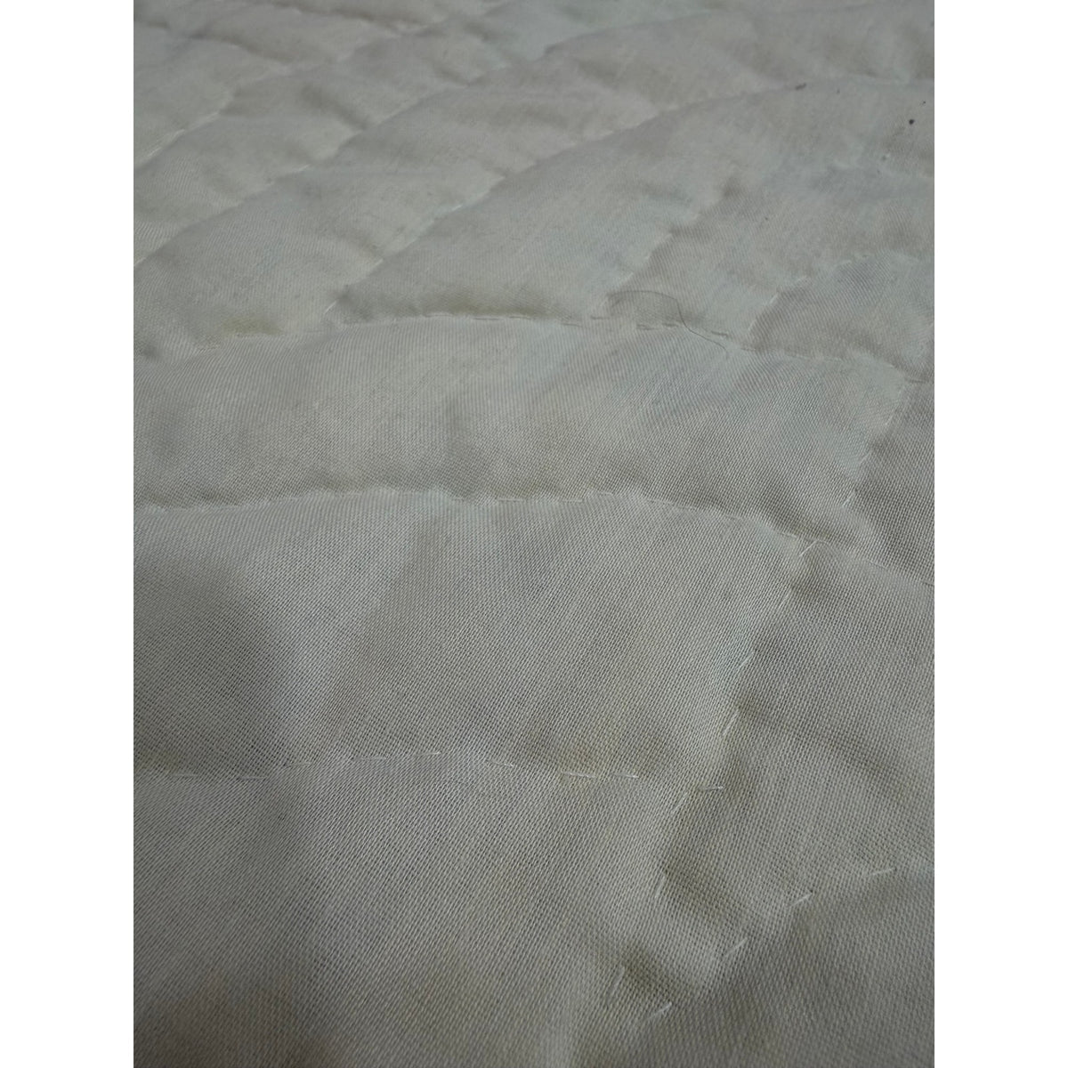 Vintage Hand Quilted 20-Piece Nine Patch Quilt Blue Gingham 66 x 77 – additional view 15