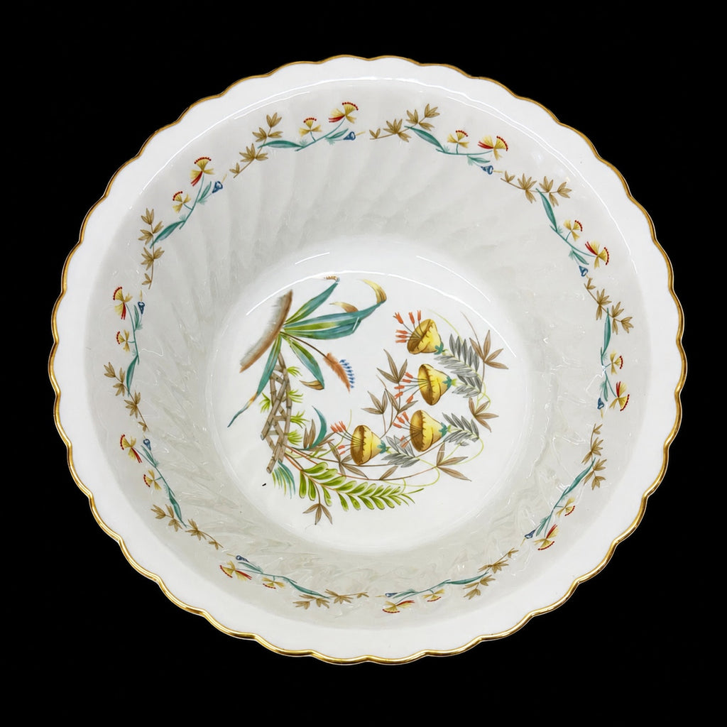 Syracuse China Temple Bells Vegetable Serving Bowl Floral Gold Trim 8.5" – additional view 2
