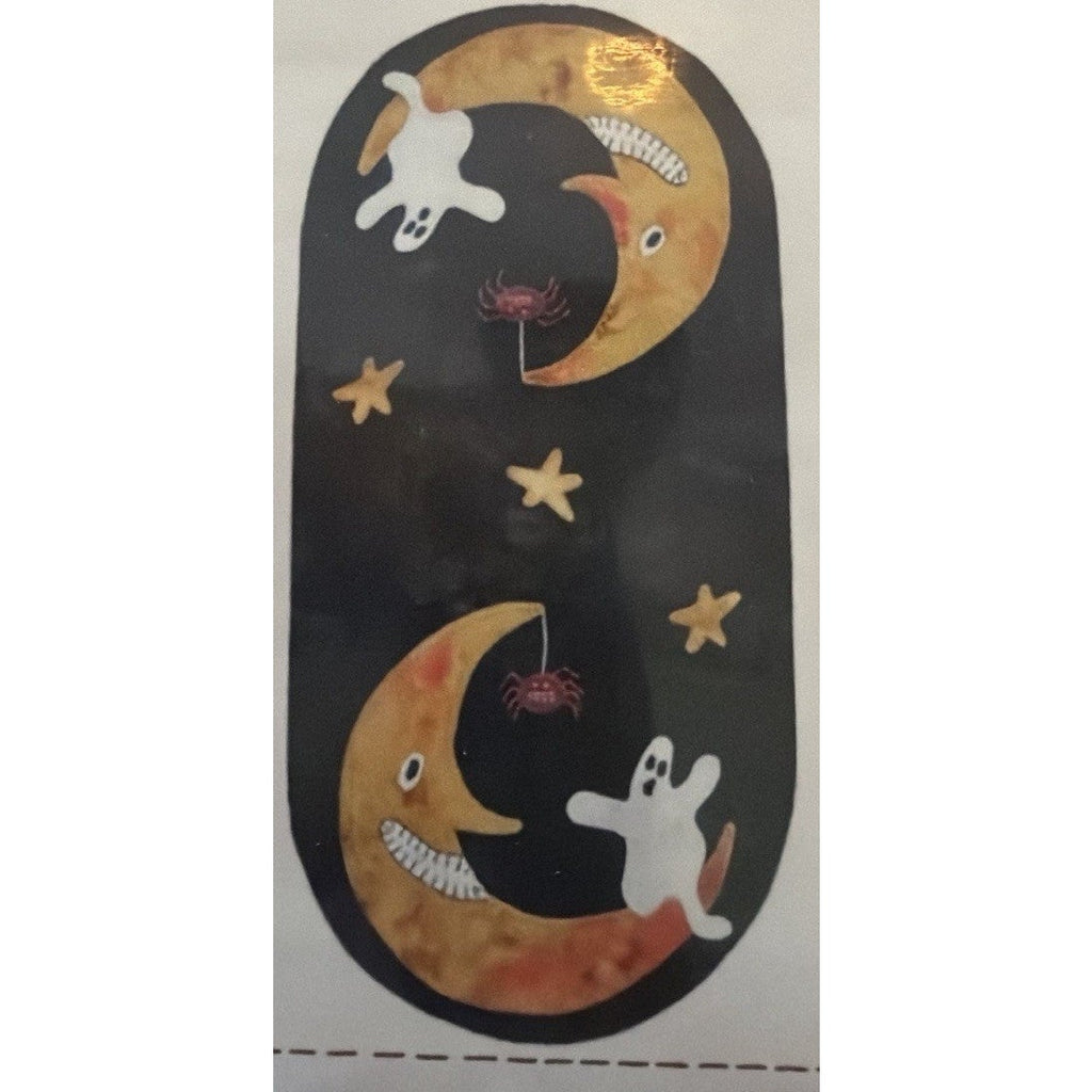 Lily Anna Stitches Boo Moon Halloween Mini Mat LAS901 Wool Pattern