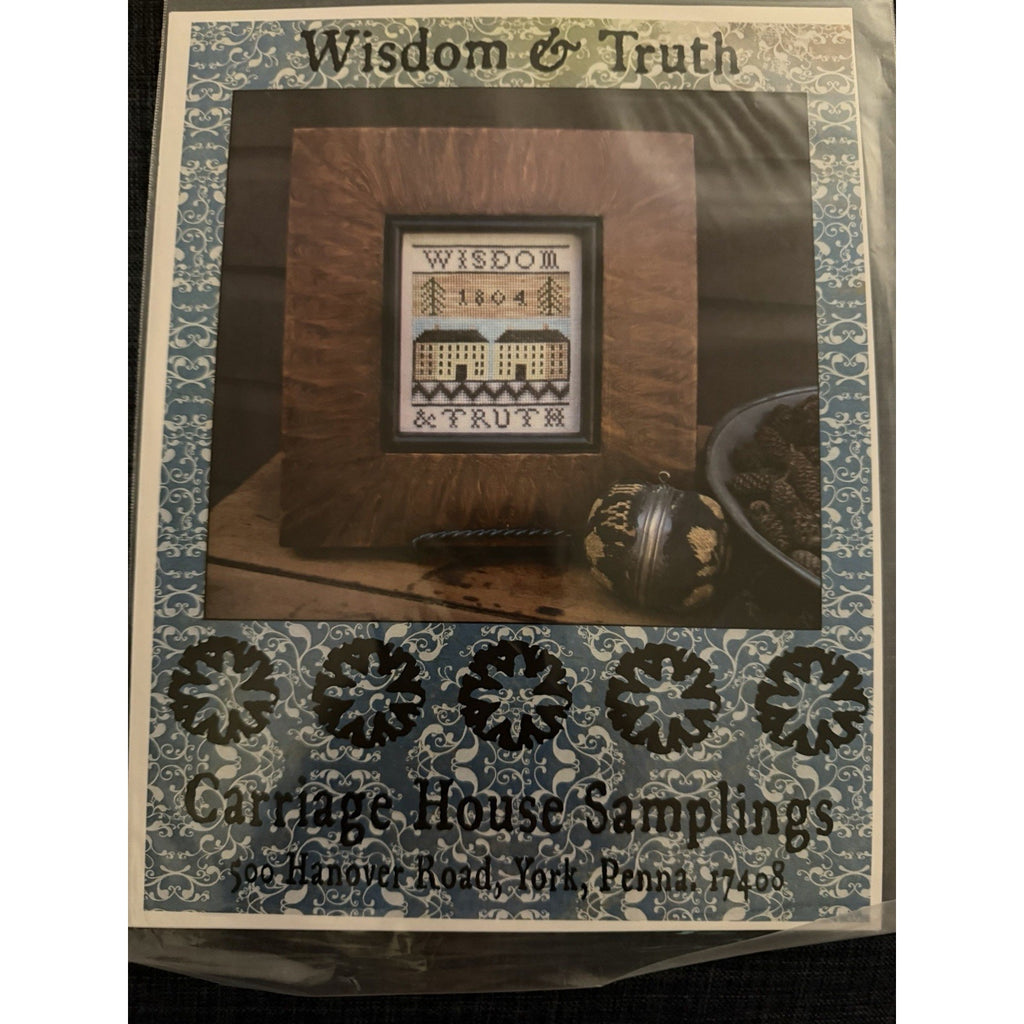 Carriage House Samplings Wisdom & Truth Cross Stitch Pattern Kathy Barrick