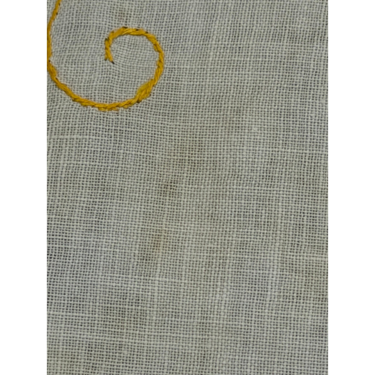 1940s Hand Embroidered Linen Centerpiece Flower Basket Butterflies Lace – additional view 8