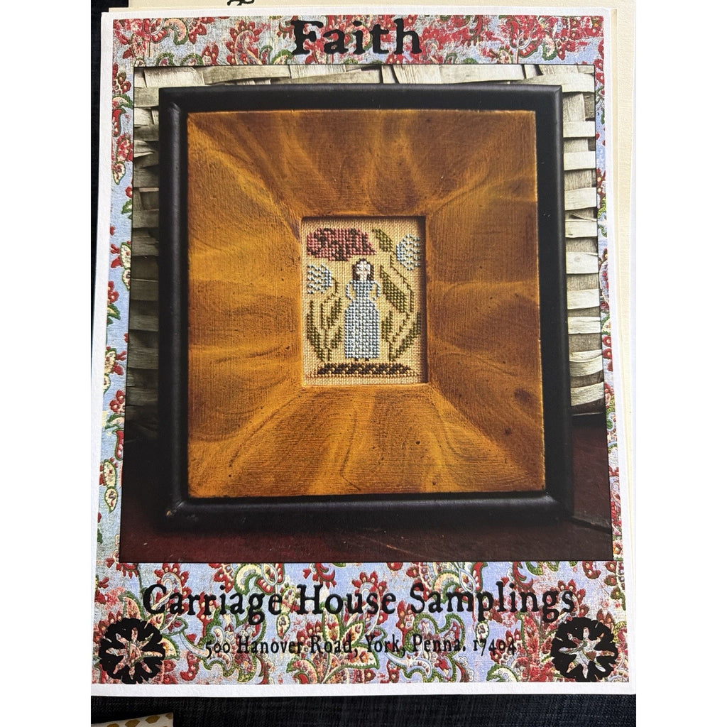 Faith Carriage House Samplings Cross Stitch Pattern Primitive Sampler