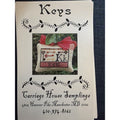 Carriage House Samplings Keys Cross Stitch Pattern Kk Pillow