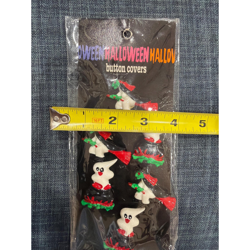Vintage Halloween Button Covers Bats Costume Sewing NOS Set