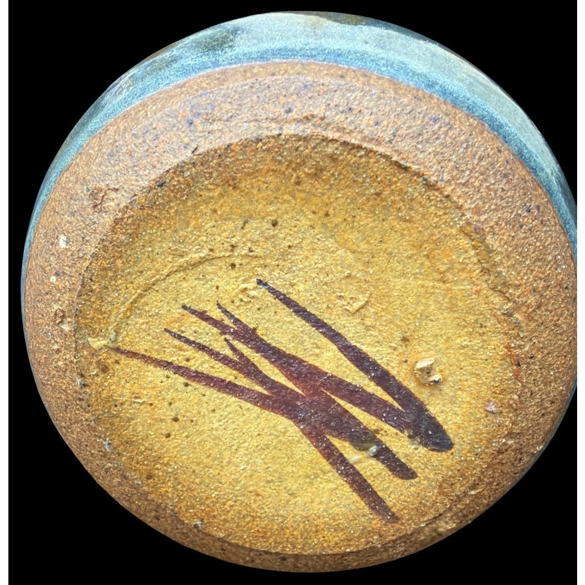 Studio Pottery Oil Lamp Signed MCM Art Pottery Eagle Burner