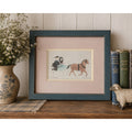 Vintage Xtian Newswanger Amish Horse & Buggy Courtship Signed Limited Print