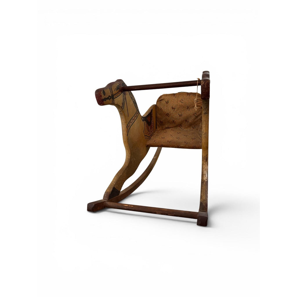 Antique Shoo Fly Rocker Original Paint Victorian Childs Rocking Horse Folk Art