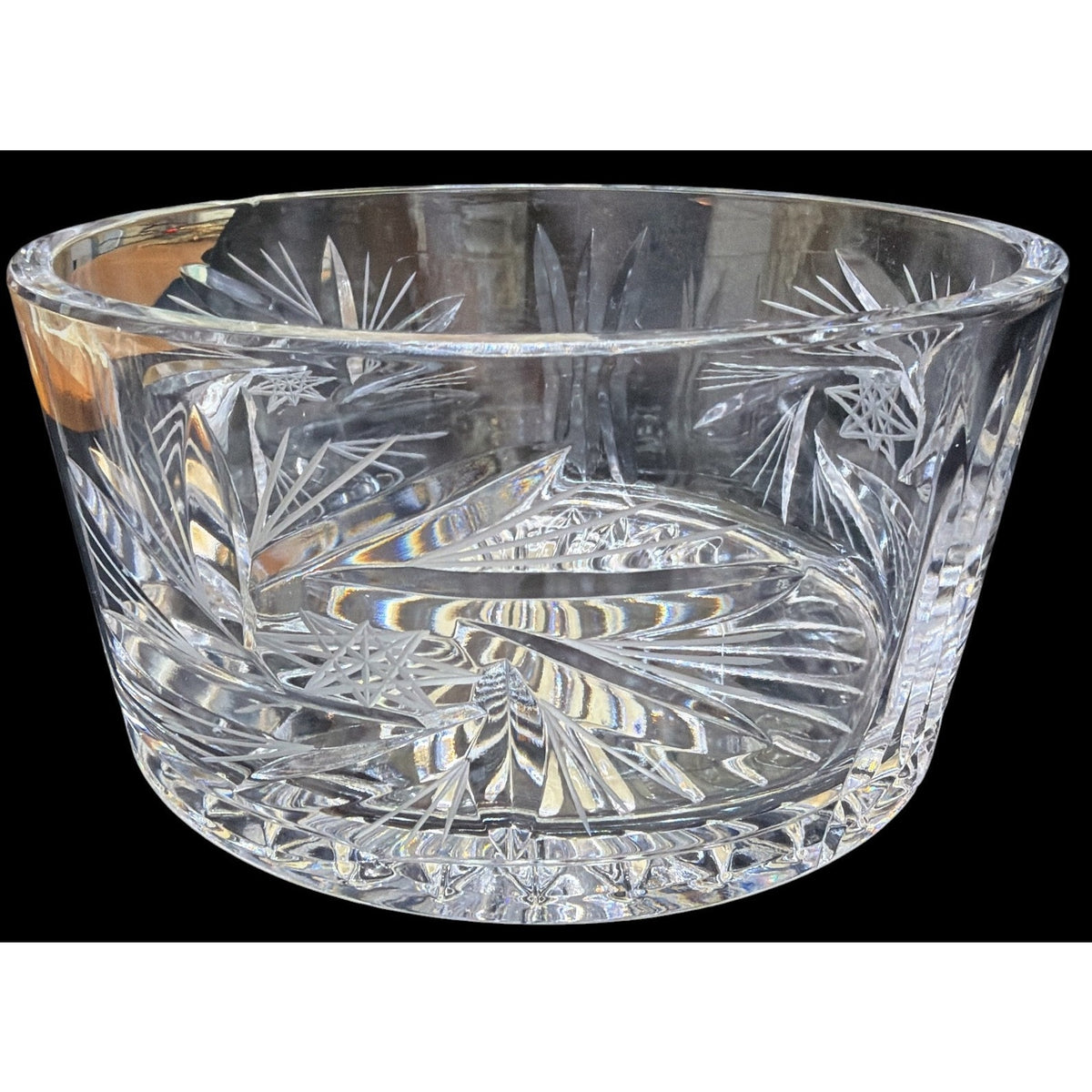 Vintage Heavy Cut Crystal Bowl 8” Starburst Centerpiece 4.25 Lbs – additional view 6