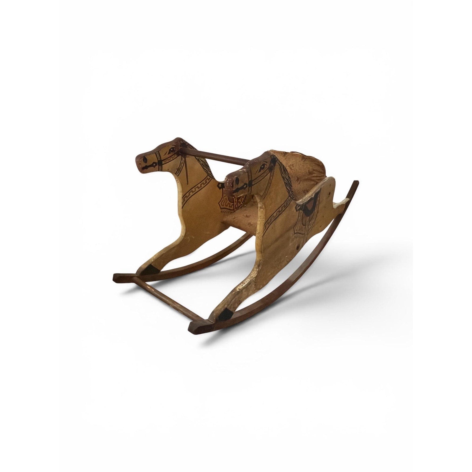Antique Shoo Fly Rocker Original Paint Victorian Childs Rocking Horse Folk Art