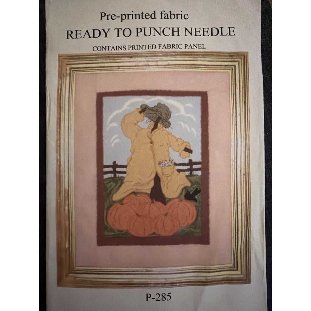 The Old Tattered Flag P-285 Scarecrow Pumpkin Punch Needle Pattern