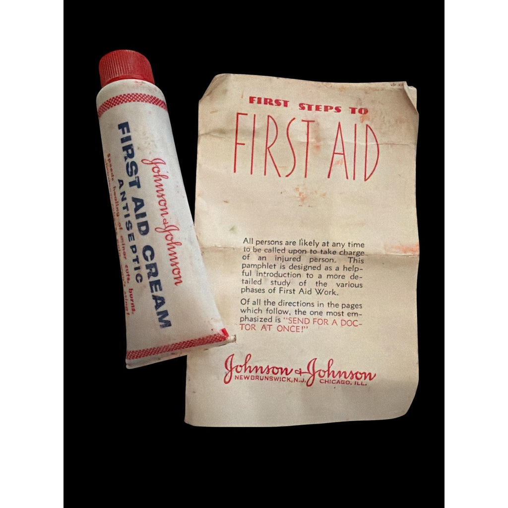 Vintage Johnson & Johnson First Aid Kit Bundle, Mid Century Bandage Tins