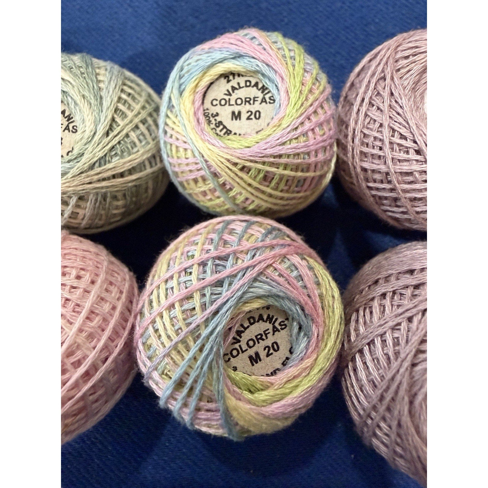 Valdani Pearl Cotton Pastel Garden Party 10 Ball Thread Collection