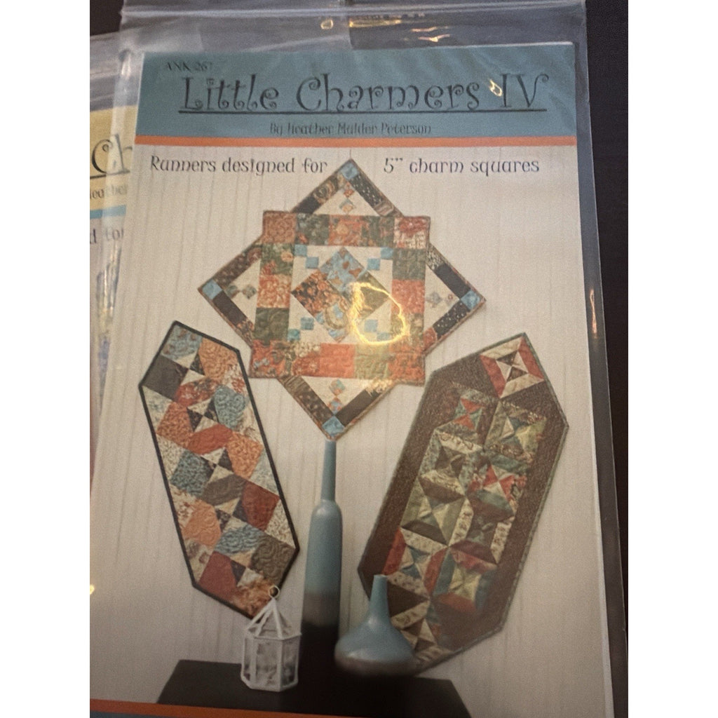 Anka’s Treasures Little Charmers COMPLETE Set 6 Quilt Patterns Charm Squares
