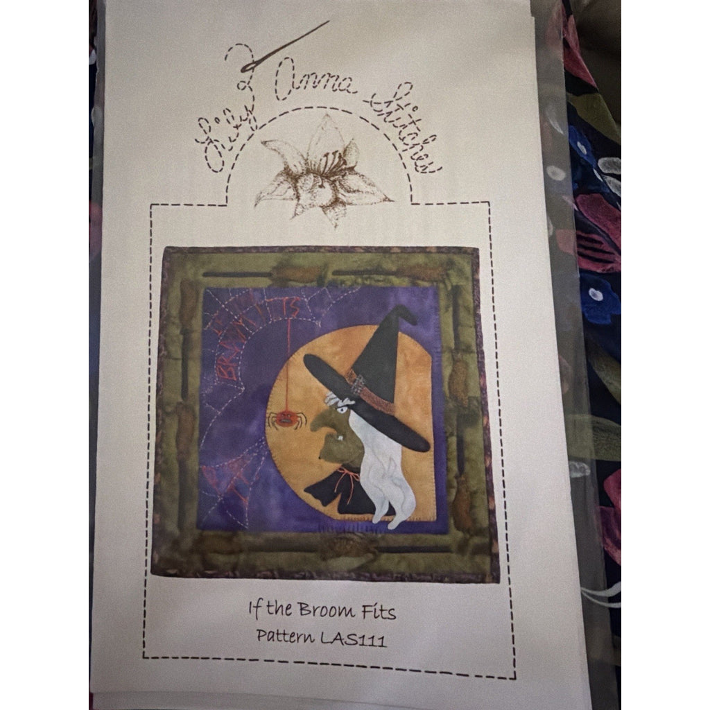 Lily Anna Stitches If The Broom Fits LAS111 Wool Applique Pattern NEW
