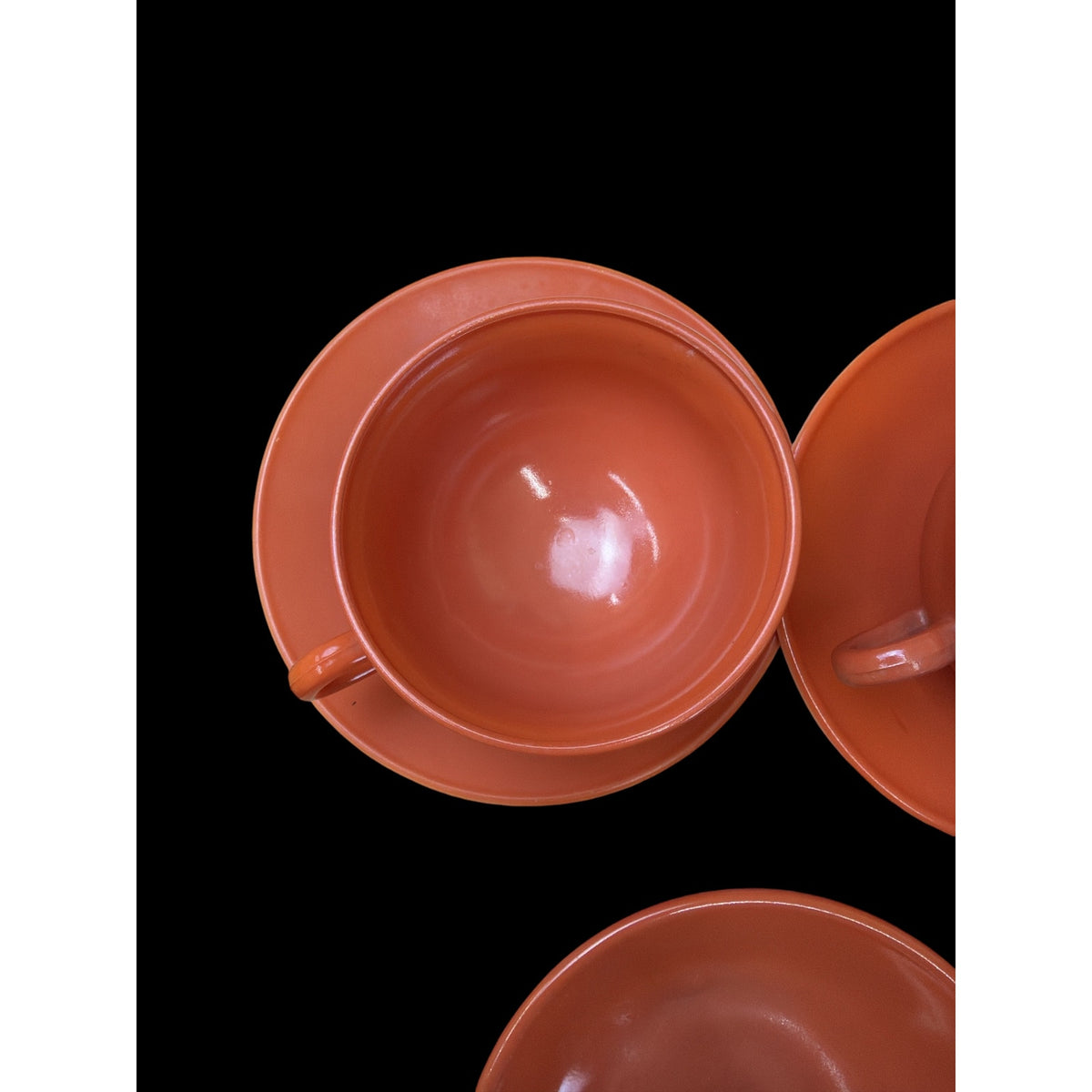 Hazel Atlas Moderntone Platonite Rust Orange Glass 12 Piece Set – additional view 4
