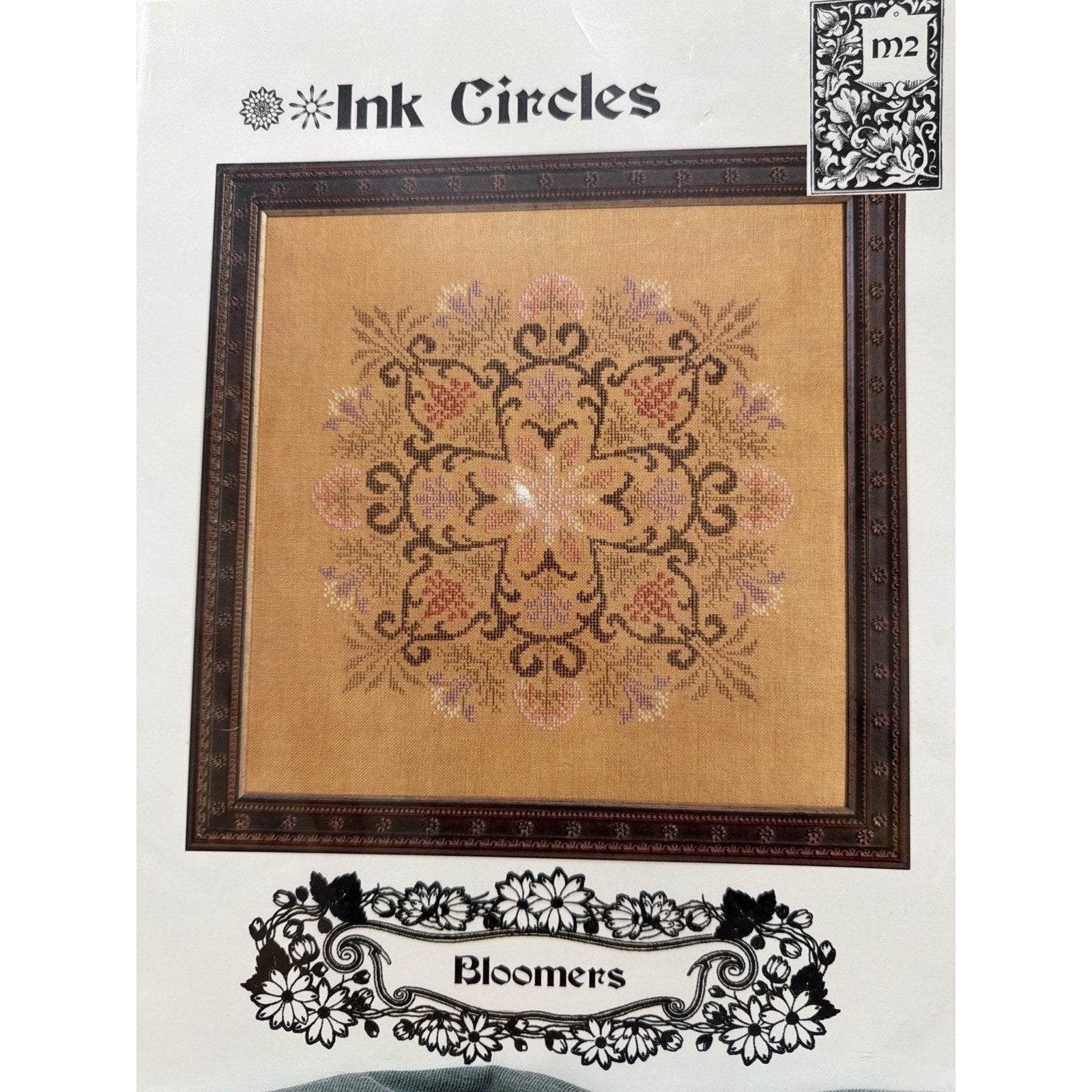 INK CIRCLES Bloomers M2 Cross Stitch Pattern Floral Sampler
