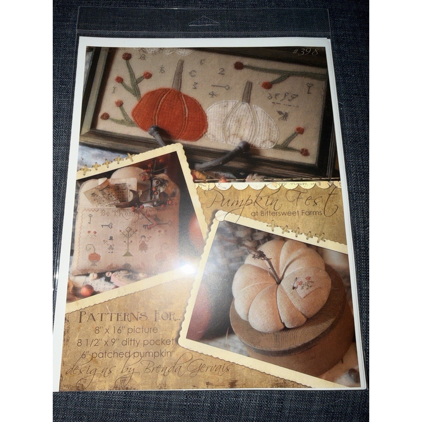 Brenda Gervais Pumpkin Fest at Bittersweet Farms #398 Pattern NOS