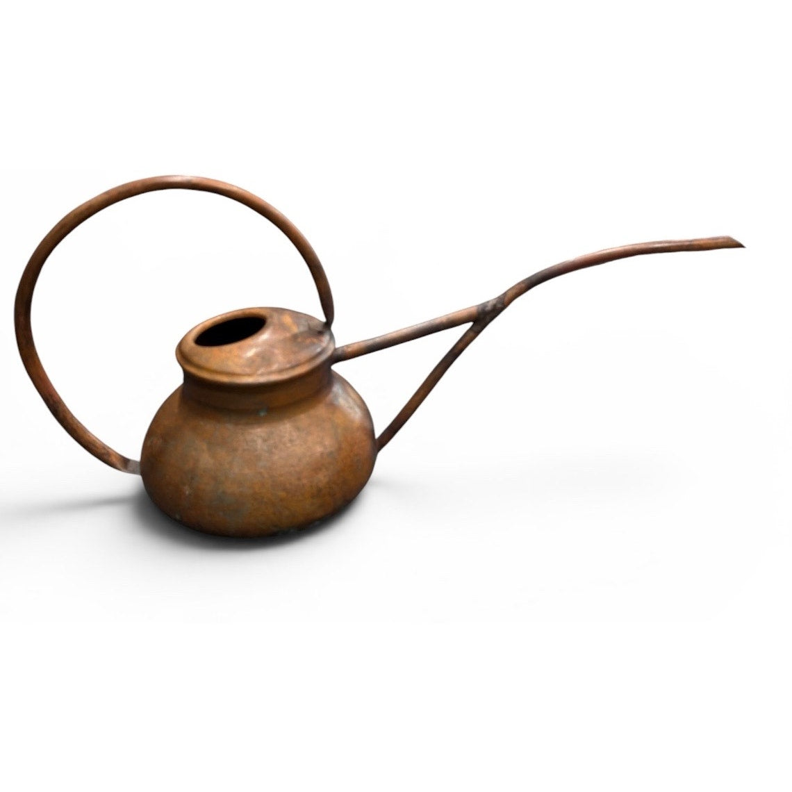 Handmade Antique Copper Watering Can, Primitive Garden Watering Can