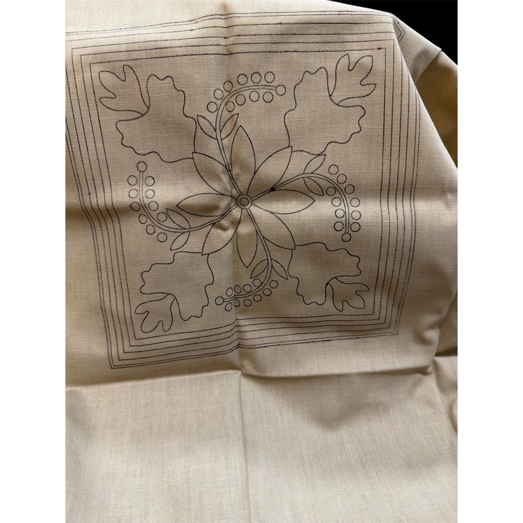 Primitive Gatherings Poinsettia Punch Needle Materials Kit Valdani Floss