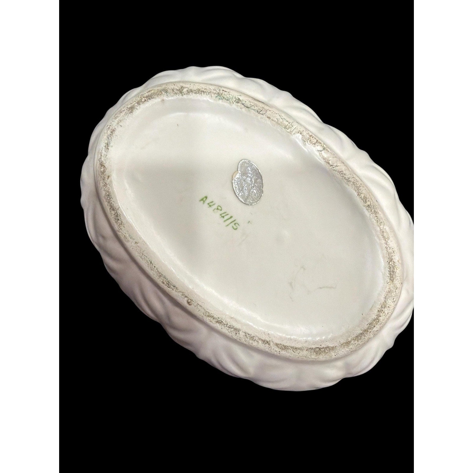 Vintage White Ceramic Planter Napco Japan Cottagecore Farmhouse Decor