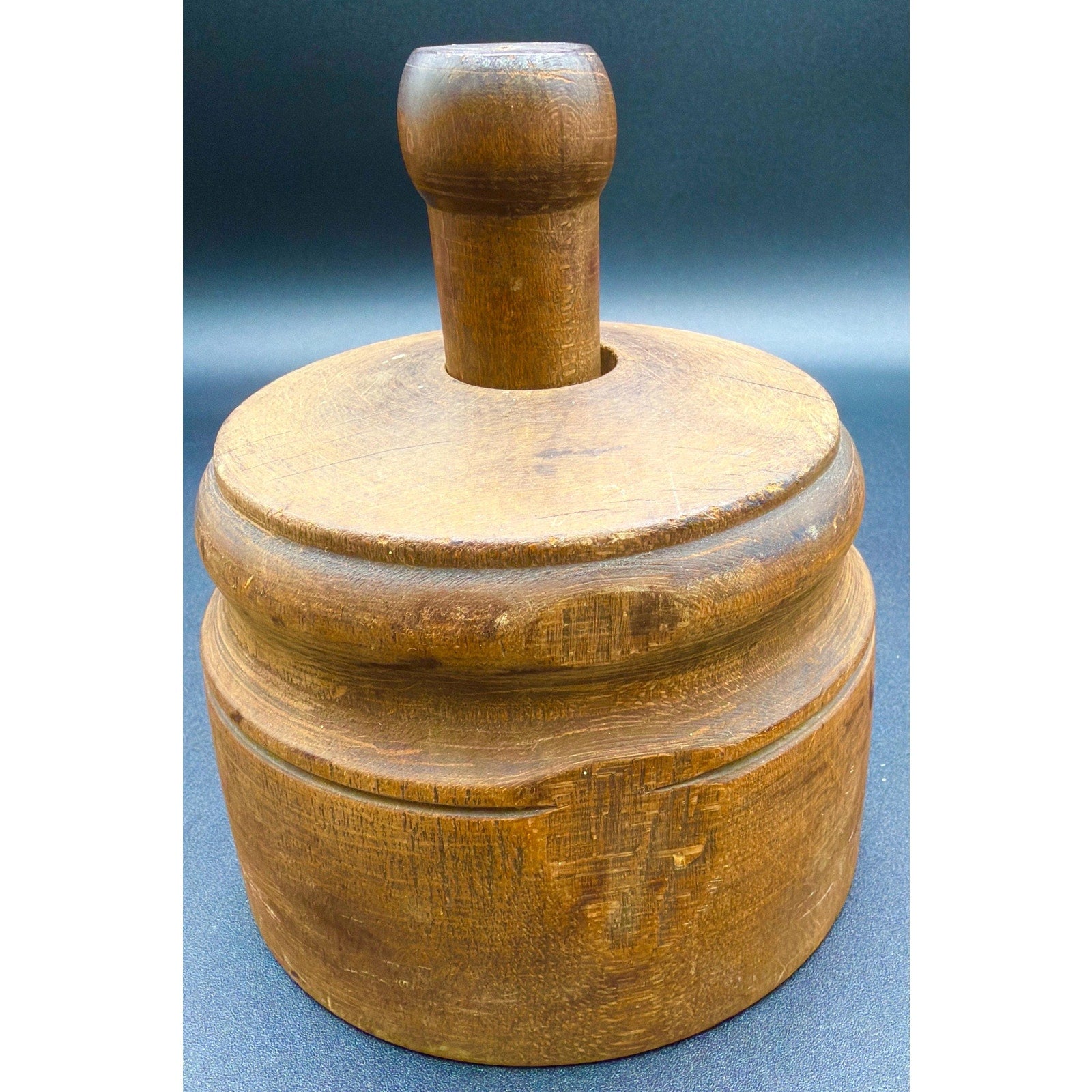 Antique Pineapple Butter Mold: Hand-Carved East Tennessee Folk Art