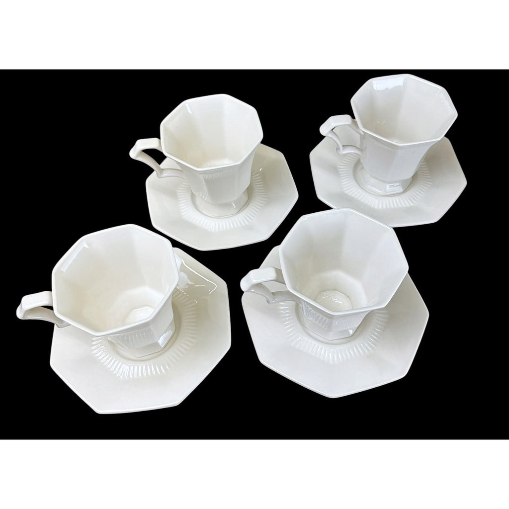 Vintage Independence White Ironstone Interpace Japan 11 Pc Tea Coffee Set – additional view 4