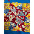 Vintage Hand Pieced Quilt Handmade Tied Quilt Depression Era Feed Sack Fabric