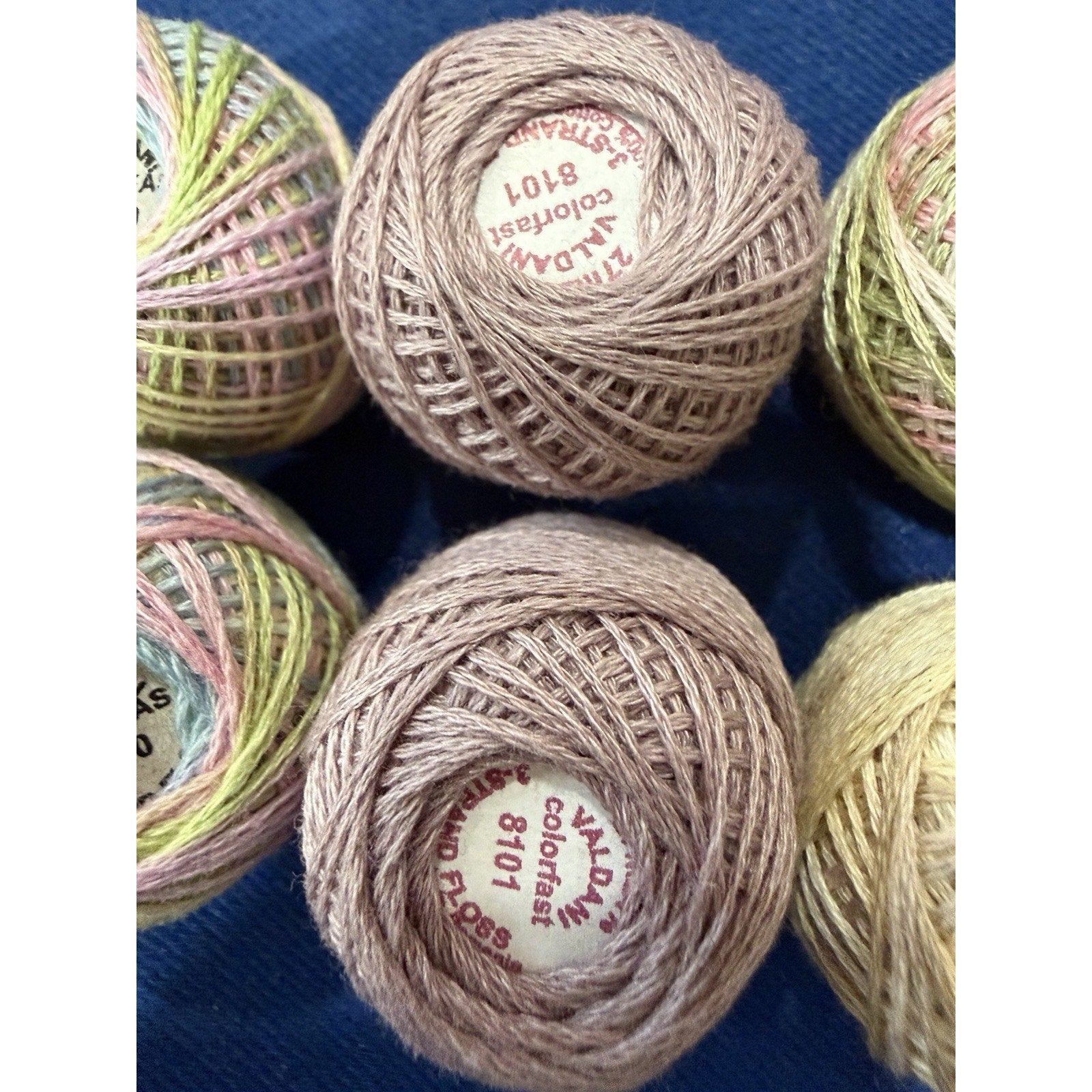 Valdani Pearl Cotton Pastel Garden Party 10 Ball Thread Collection