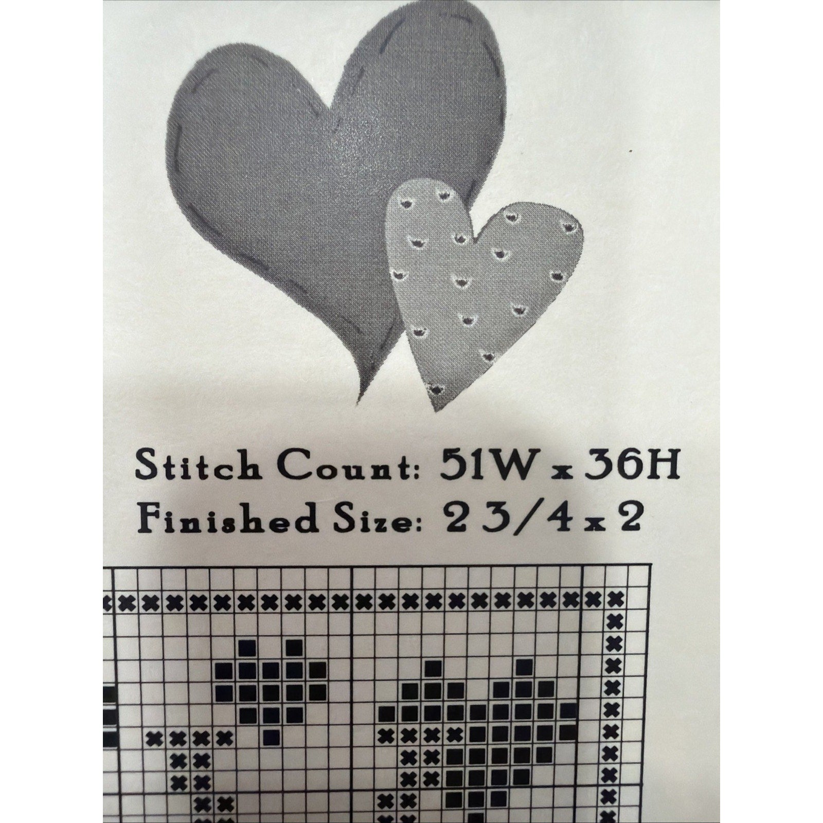 Carriage House Samplings Valentine Cross Stitch Pattern Primitive Heart
