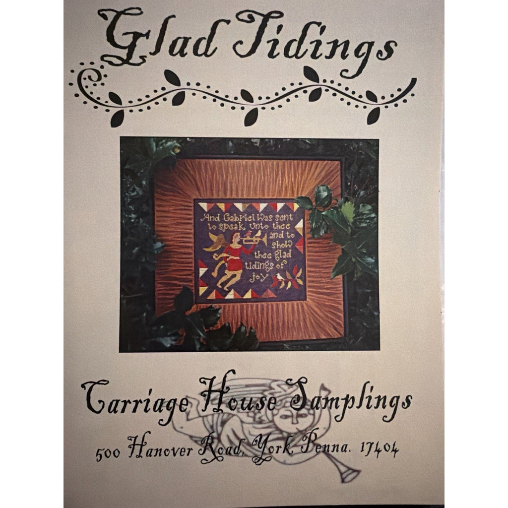 Carriage House Samplings Glad Tidings Angel Christmas Cross Stitch Pattern