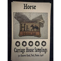 Carriage House Samplings Horse Cross Stitch Pattern Primitive