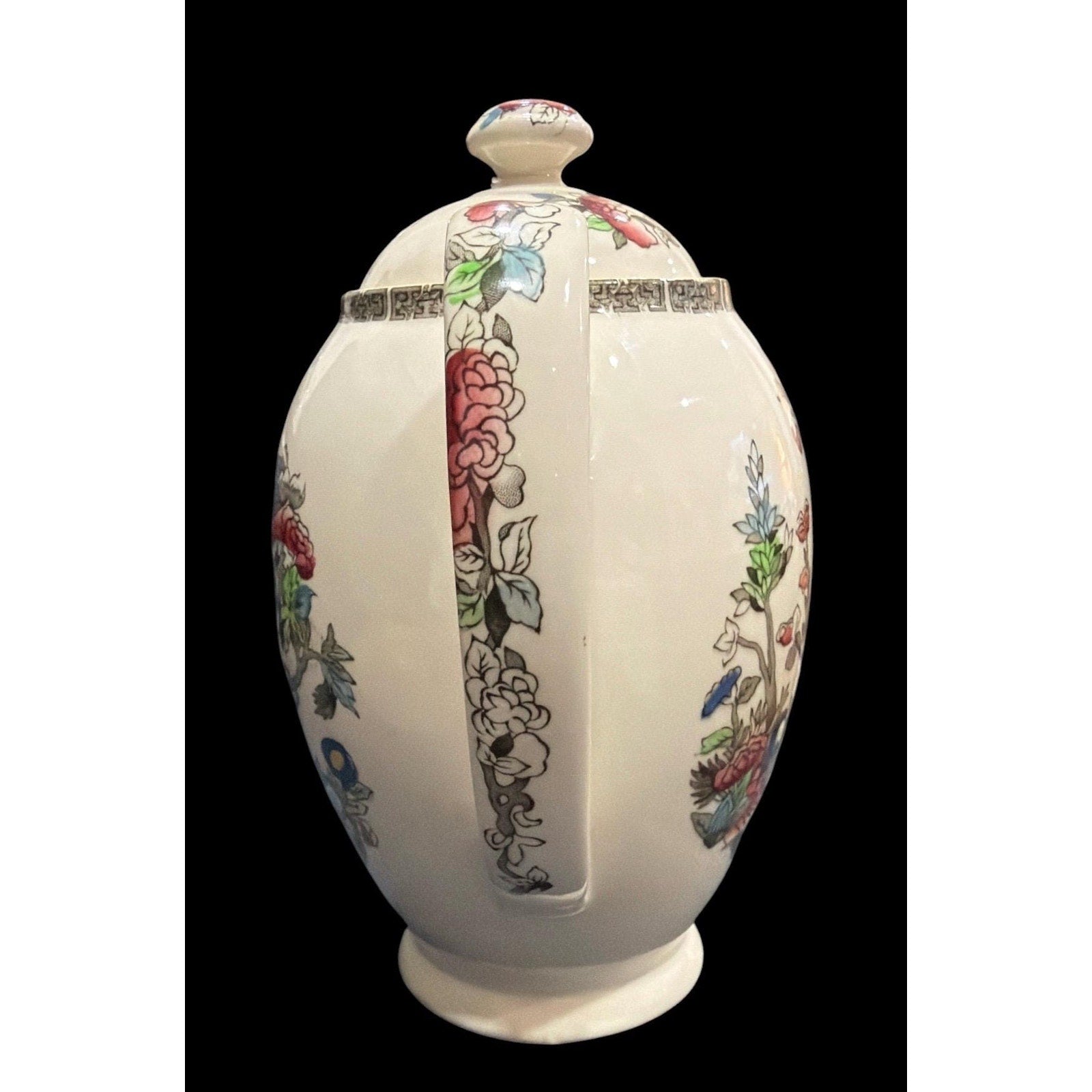 Vintage English Teapot Johnson Bros Indian Tree Floral Cottagecore Tea
