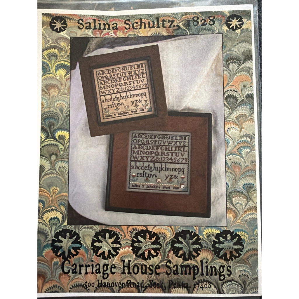 Carriage House Samplings Salina Y Schultz 1828 Sampler Pattern