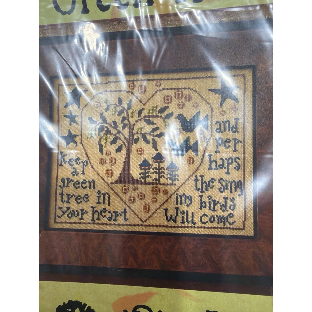 Carriage House Samplings Green Tree Cross Stitch Pattern Sampler Chart