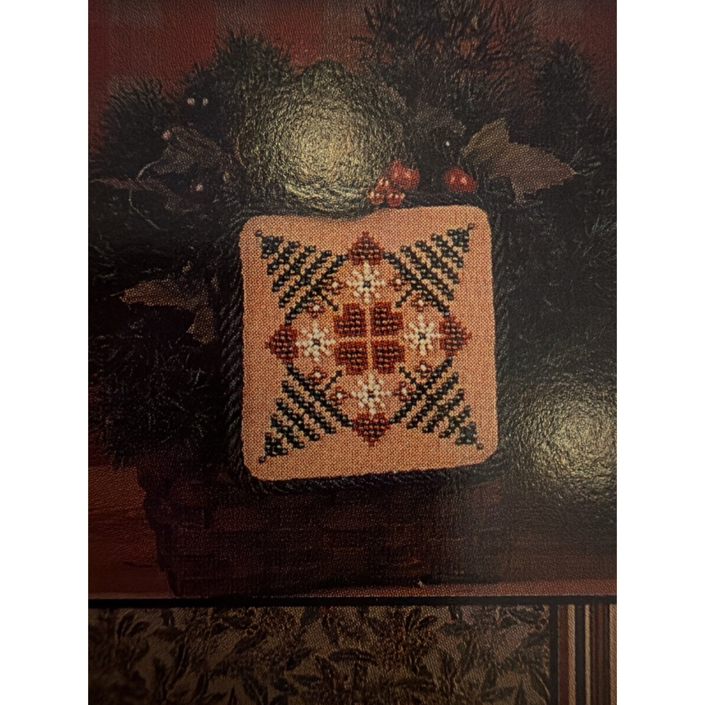 Needle Love Tweed Twinkle Santas #41 Primitive Santa Cross Stitch Pattern
