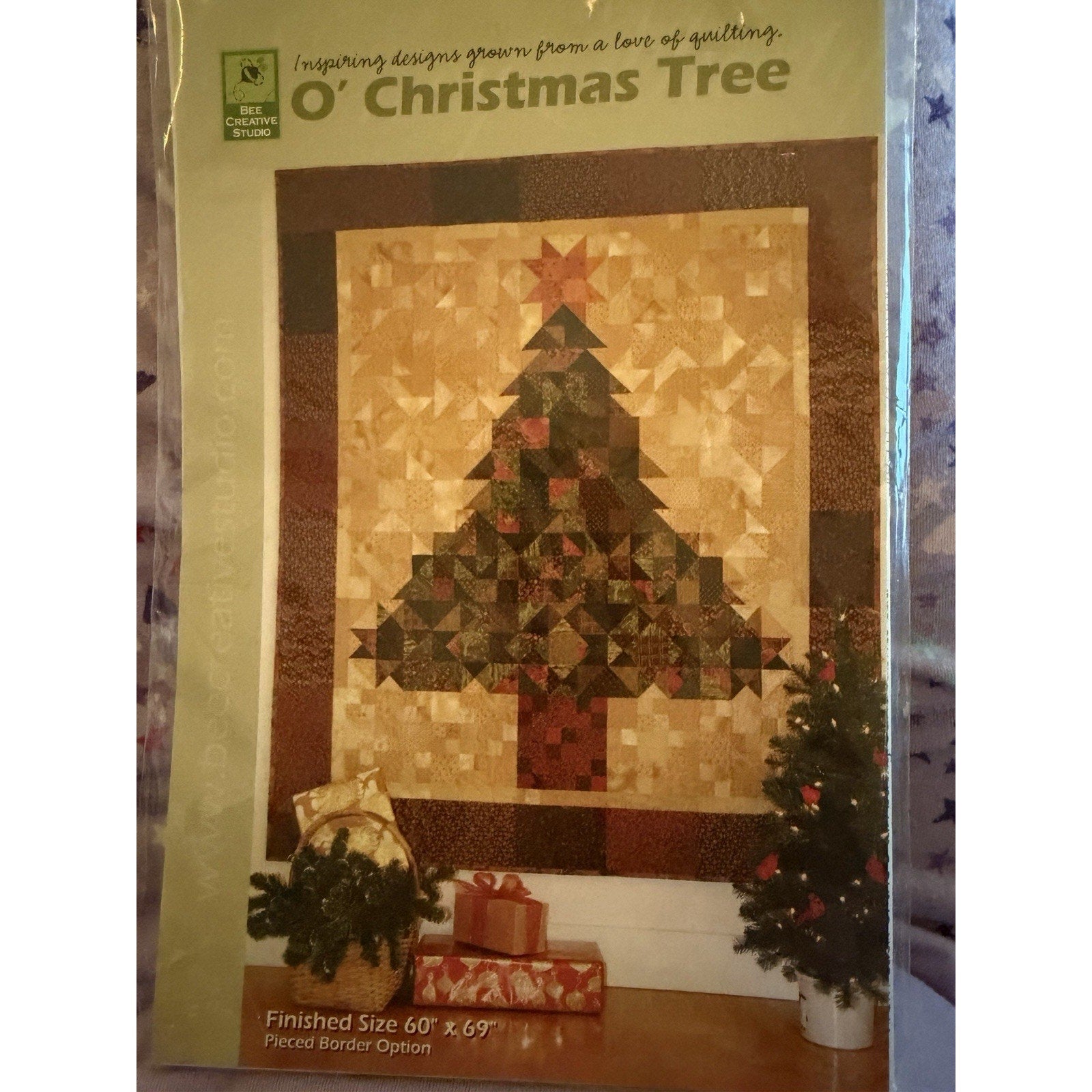 O Christmas Tree Quilt Pattern 60x69 Bee Creative Studio
