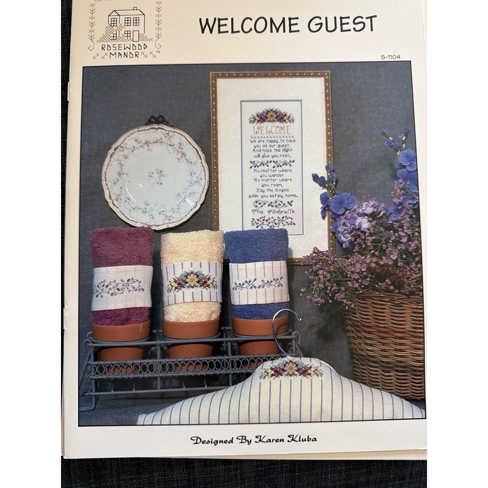 Rosewood Manor Welcome Guest Cross Stitch Pattern Karen Kluba S1104