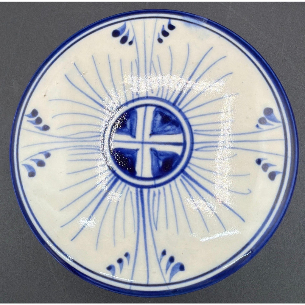 Blue White Porcelain Trinket Box, Chinoiserie Lidded Jewelry Storage