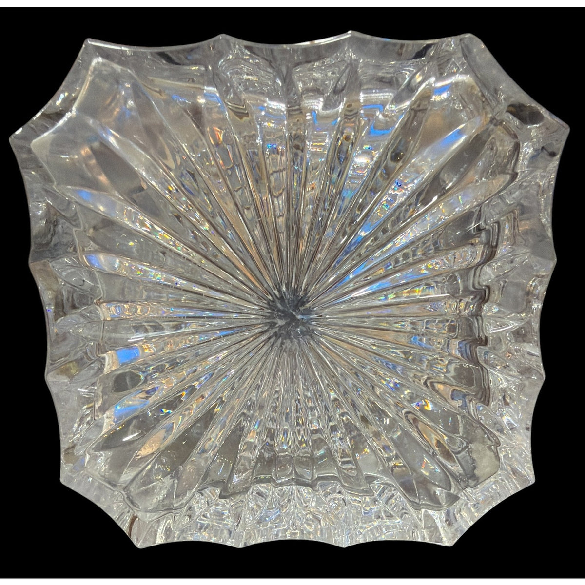 Golden Crown E&R Hand Cut Lead Crystal Decanter West Germany 9.5" – additional view 4