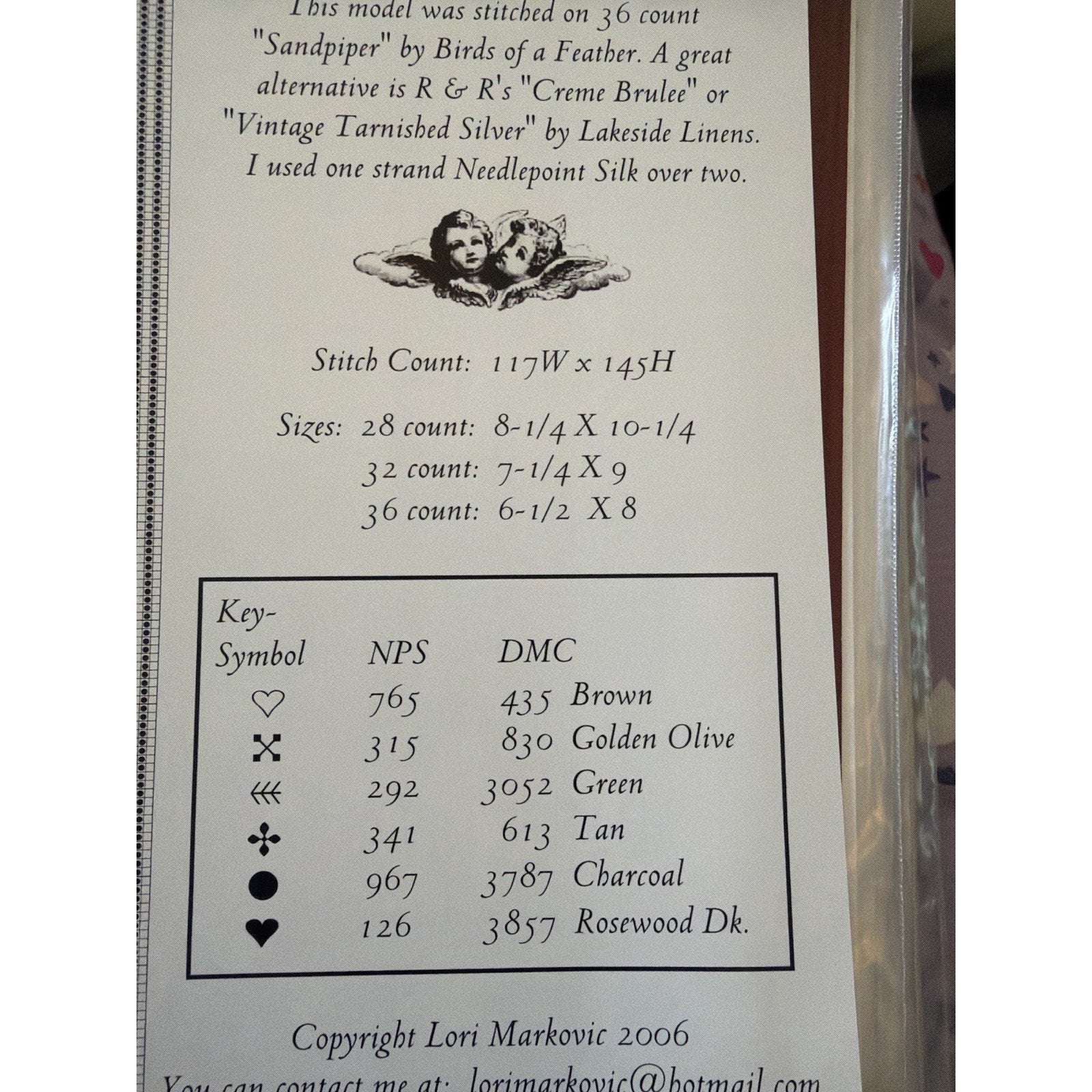 La-D-Da The Tie That Binds Cross Stitch Pattern 2007 Lori Markovic NOS