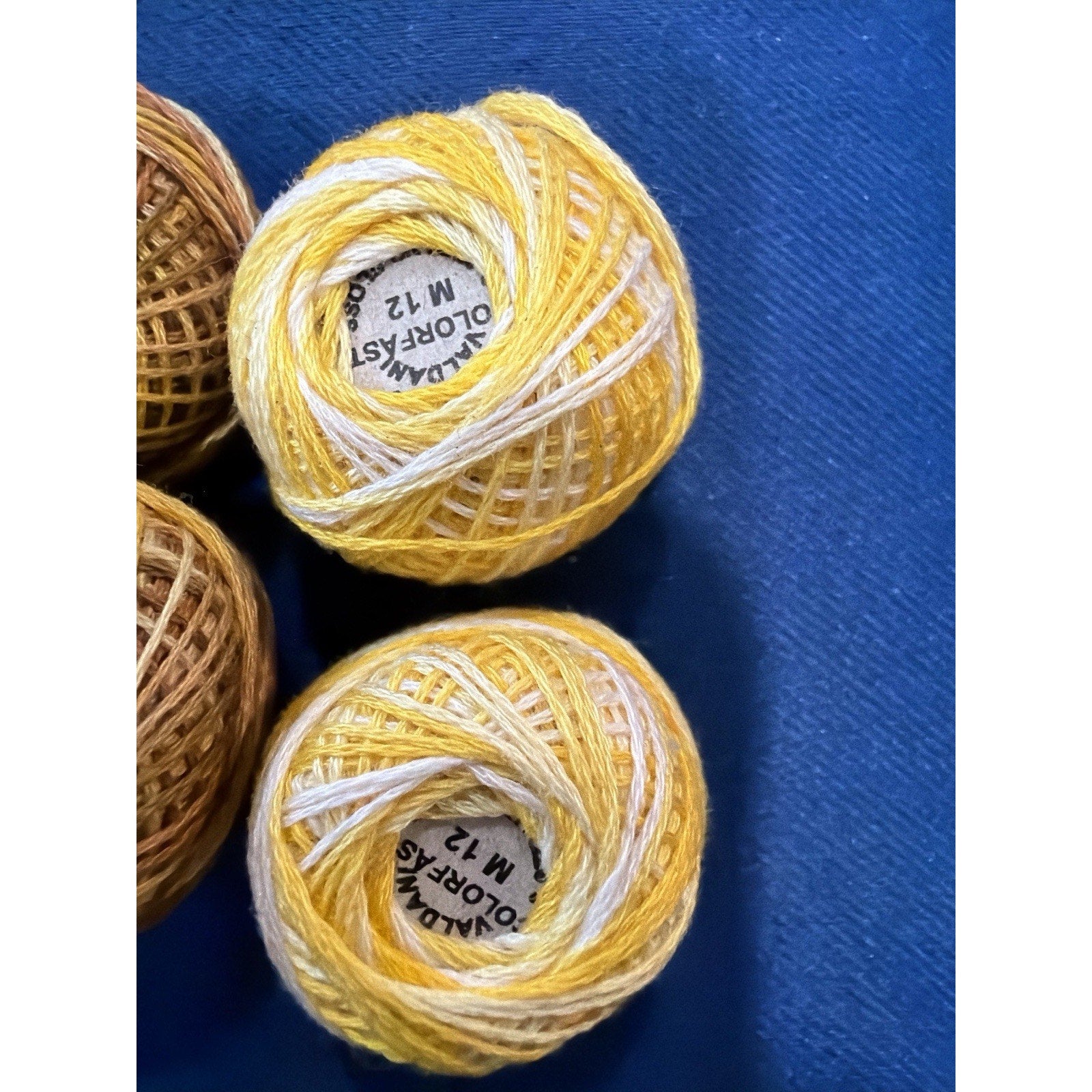 Valdani Pearl Cotton Goldenberry Harvest 8 Ball Thread Collection