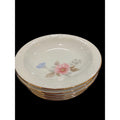 Vintage Narumi N Rosev Butter Pats Set, Floral Porcelain Bread Plates, Gold Trim